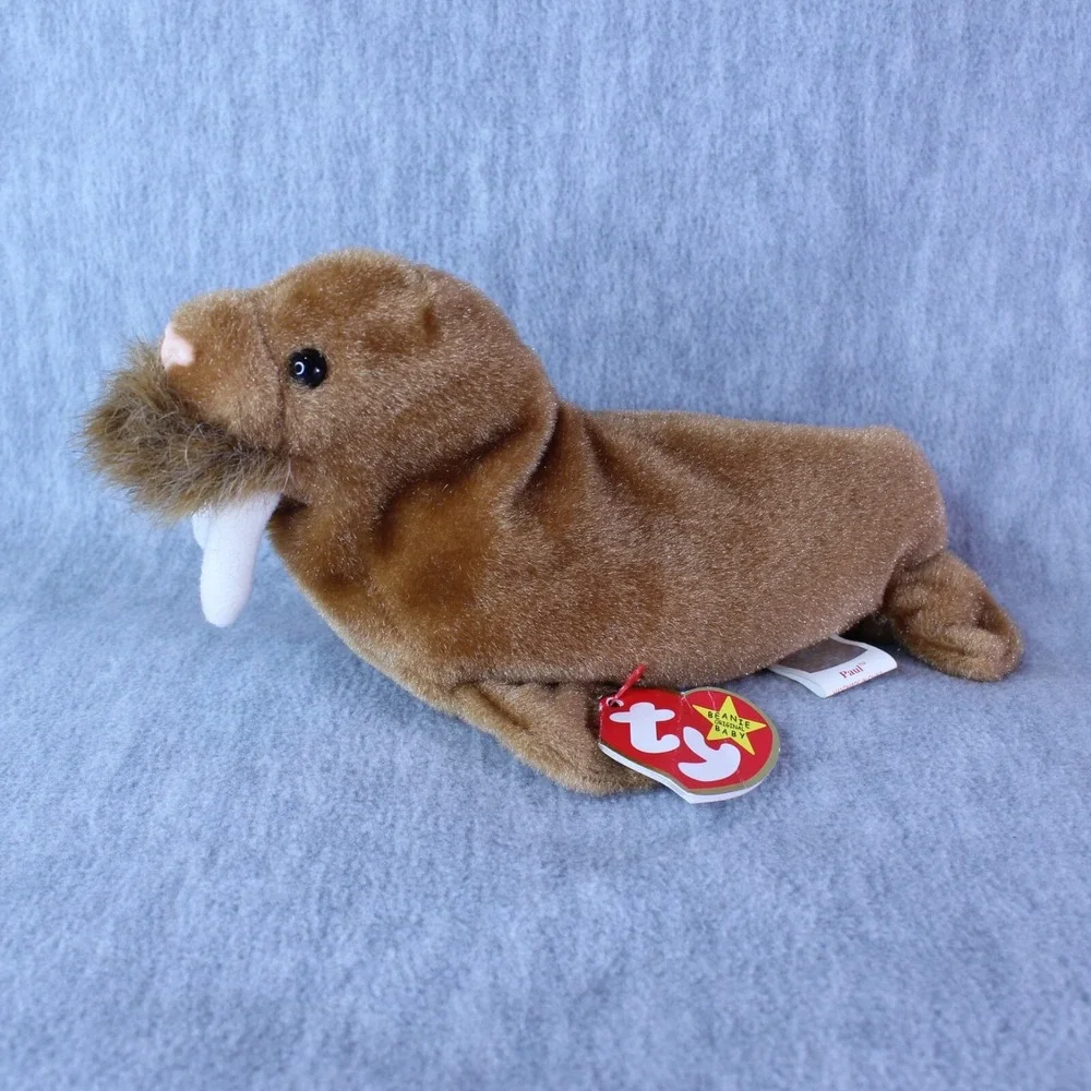WALRUS PAUL TY Beanie Babies 2-23-99 VINTAGE‎ NEW WITH TAG PLUSH STUFFED
